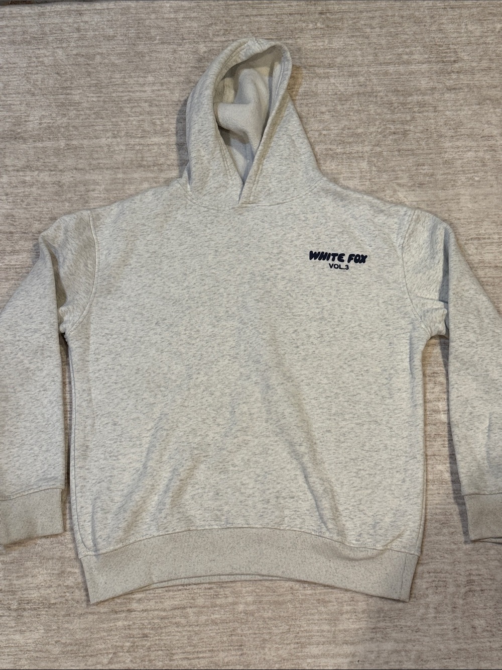 White Fox women’s XS/S vol. 3 grey hoodie